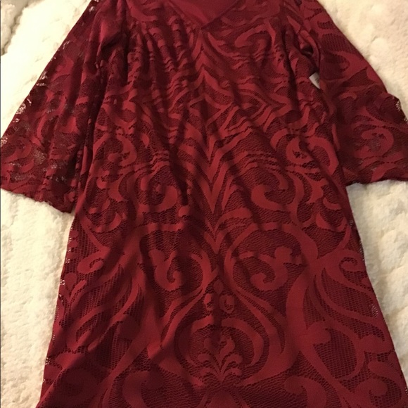 Red Lace Dress - Picture 11 of 12